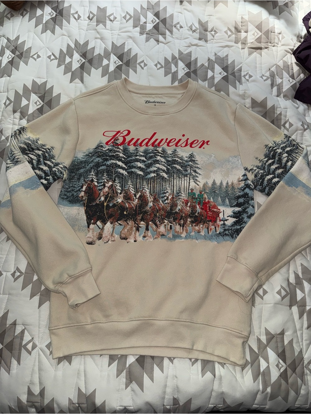 Budweiser Christmas Crewneck Sweatshirt